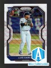 2021 PRIZM WHITE WAVE #90 LUIS GARCIA RC HOUSTON ASTROS